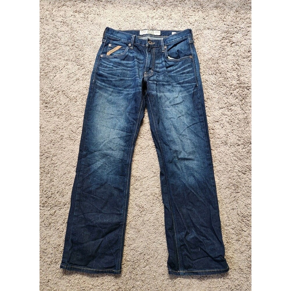 Ariat Jeans Mens 30x30 Blue M5 Legacy Straight Leg Fit Denim Work Pant Stretch